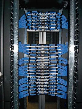 Image result for organized cabling closet